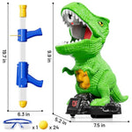 Moveable Dinosaur Shooting Toys For Kids 3-8 Years, Movable Shooting Target Toy With Air Pump Guns, Interactive Competition Game Gift For Boys And Girls Ages 3 4 5 6 7 8 Years Old