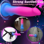 8.6'' Big Rotating Vibrating G-Spot Dildo, 10+1 Modes, Remote, Suction Cup
