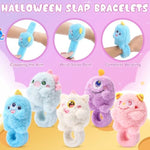 15 Pcs Monster Stuffed Animal Slap Bracelets For Kids Cute Plush Animal Slap Bracelets Monster Party Favors Christmas Toy Bulk Christmas Goodie Bag Stuffers For Kids Halloween Xmas Gifts