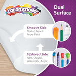 Dual Surface Paper Roll for Arts and Crafts Classroom Supplies White 36 x 1000