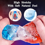 Male Masturbator Sex Toys - Adult Sex Toy Pocket Pussy, Tpe Male Masturbation Sleeve, Penis Training Sex Toy For Men, 3D Realistic Texture Spiral Tunnel Stroker, Couple Sex Toys & Game (Red & Blue)