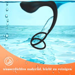 2-In-1 Soft Penis Ring Silicone Analplug For Men Small Buttplug With Cock Ring For Anal Training Adult Sex Toys For Prostate Massage (Double Ring)