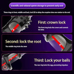 Men's Reusable Penis Enlargement and Erection Enhancement Silicone Cock Ring with Delayed Ejaculation Function