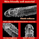 Penis Sleeve With Cock Ring Sex Toys For Male, Ultra-Soft Silicone Cock Sleeve, Reusable Penis Cuff Thickened Testicle Ring Male Adult Toys, Penis Extender And Penis Enlarger For Men