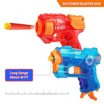 2 Pack Mini Blaster Guns For Nerf, Christmas Stocking Stuffers For Kids, Small Toys Pistols For Boys Toddlers Ages 3-5 5-7 8-12 Year Olds Birthday Gifts - 20 Refill Foam Darts And 2 Wristbands