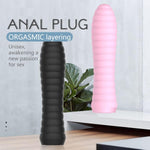 Cheap Anal Plug Silicone Butt Plug For Advanced Players Thread Unique Thick Soft Anal Trainer Sex Toy For Men Women Gay Couple