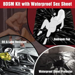 Bdsm Bed Restraints Sex Toys, Bondage Sex Bed Sheets Restraints Waterproof, Mess-Proof Play Sheet With Bed Straps Ball Gag Bdsm Whip, Sex Thing For Couples Kinkly Bedroom