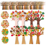 DIY Autumn Tree Sticker Kit with Foam Adhesive, 448 Pieces, Fall Decorations