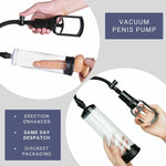 Penis Vacuum Pump Manual Penis Enlarger For Male Erection & Enhancement- Trainer Sex Toys Pumps & Enlargers Trainer For Men Manual Stimulation