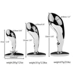 Stainless Steel Adult Sex Anal Training Toy Metal Unisex Butt Plug Anal Plug Prostate Masturbation Massage Toy L