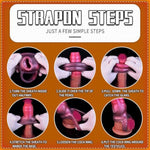 Penis Sleeve Monster Dildo Sleeve Girth Extension Sex Toys For Men,Penis Ring Delay Ejaculation Enhance Erection Penis Enlargement For Male Couples,4.7'' Long Soft Liquid Silicone Penis Sheath(Middle)