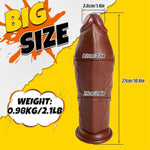 10.6 Inch Big Dildo Realistic,3.2 '' Diameter Thick Dildo Brown No Balls With Suction Cup,Large Adult Toys & Games For Women Men Gay Couples