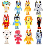 Blu?? Toys 12-Pack, Wolfs Action Figures Playset, Wolves Figurines Family And Friends Set, Cake Toppers 2-3.5 Inch