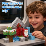 Travel Magnetic Blocks Set – 40Pcs Christmas Stem Building Toys For Kids Ages 3-5, 5-7, 4-8, 8-12, Non-Toxic & Fully Encased Magnets
