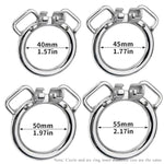 Flat Chastity Cage,Realistic Penis Dildo With Arc And Circle Penis Rings Small Inverted Sissy Cock Cage Sm Bondage Chastity Device For Couples Gay Sex Toys (Black-45Mm)