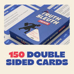 Truth Sleuth Trivia Game, Two Truths And A Lie Style Trivia With 300 Card Sides