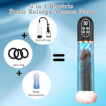 Penis Pump Penis Enlarger Extender With Lube,3 In 1 Men'S Vibrator,Electric Penis Vacuum Pump With 12 Smart Training Modes,Penis Sleeve Male Masturbator Sex Toys For Men Bigger Stronger (Blue)