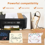 Cream Flat Cardstock Sheets 80 Count 5 x 7 Ivoey Paper 92lb