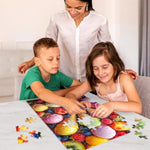 100 Piece Large Ice Cream Jigsaw Puzzle for Kids and Adults, Educational Fun Family Activity 11x15in