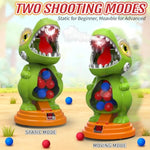 Dinosaur Shooting Toys For Boys 4 5 6 7 8 Years Old, Movable Electronic Scoring Target Game With 2 Toy Gun, Spray & Light & Sound, 24 Foam Balls, Christmas Birthday Gift For Kids 3-5, 5-7