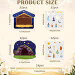 Christmas Nativity Craft Kit for Kids, Make a Scene Sticker Ornament