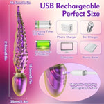 Realistic Tentacle Vibrator Sex Toys - 8.6”Vibrating Monster Dildo Adult Toys With 10 Vibrating Modes For Anal Vagina Nipple Stimulation, Silicone Octopus Dildo Sex Toys For Women Couples Pleasure