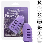 Dr. Laura Berman Rechargeable Finger Vibe Made With Waterproof Silicone Purple - Se-9730-20-2