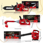 3 Pcs Toy Gardening Tool Set For Kids Toy Leaf Blower Weed Trimmer Chainsaw Pretend Set With Lights And Sounds Christmas Birthday Gift For Boys Girls