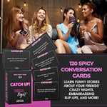Catch Up! Spicy Girls Night Card Game – 18+ Conversation Starters For Women | Adult Party & Drinking Game | Bachelorette Party Games, Girls Night In