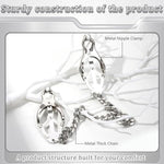 Silver Nipple Clamps Breast Clamps Bdsm Nipple Stimulation Tainless Steel Springs Non-Piercing Nipple Toys