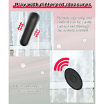 Bullet Vibrator Remote Control G Spot Mini Vibrator Women Clitoral Nipple Stimulator Usb Rechargeable Sex Toys For Women (Black)