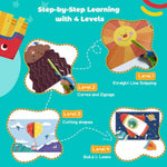 Toddler Scissor Skills Activity Kit for Ages 3-5, Happy Days Learning Fun