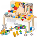 Kids Tool Set For Toddlers, 69 Pcs Stem Montessori Educational Toys For 3 Year Old, Pretend Play Tool Bench For Kids Ages 3-5, Wooden Toddler Learning Construction Toys, Gifts For 4 Year Old Boys