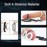 Cock Rings Penis Ring 12 Pcs Sex Toys For Men Erection, Longer Harder Stronger Erection Cock Ring For Sex Men Erection Enhancing And Orgasm Sex Toy (13 Pcs) (13 Pcs Black)