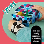 Creative Animal Drawer Building Set, DIY Mosaic Storage Box Craft Toy for Kids Ages 6+