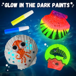 Kids Sea Shell Painting Kit with Glow in the Dark Painting Fun