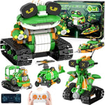 Stem Robot Building Toys For Kids 6-12, 5In1 App & Remote Control Stem Tractor Frog Robot Building Kits, 732Pcs Diy Educational Construction Building Block Set For Kid, Erector Set Gift For Boys Girls