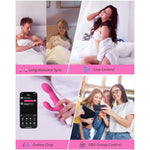 Nora Rabbit Vibrator With App Control, Pink Vibrator Rabbit With Dual Motor, Clitoral Stimulator Dildo Massager, Sex Toys For Women With Smartphone Wireless
