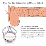 Male Cock Cage Chastity Device Stainless Steel Comfortable Ergonomic Design Closed Ring Cock Cage Adult Game Sex Toy A250 (1.97 Inch / 50Mm)