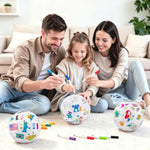 Color Your Own Soccer Ball Art Craft Kit for Girls and Boys, Fun Animal Design
