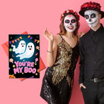 Halloween Card, Boo Basket Stuffers For Women Men, Anniversary Card For Boyfriend Girlfriend, Sweetest Day Party Favors Cards Bulk, Boo Basket Stuffers For Teens Girls Boys Adults, Fall Gifts For Women