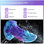 Vibrating Dildo, App/Remote/Key 3 In 1 Control Vibrator Dildo, Flexible Anal Dildo With 10 Vibration Modes & Wireless App Control, Rechargeable Adult Sex Toy For Couple And Women