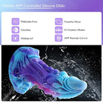 10 Modes Wireless Control Dildo for Solo and Couple Play with App Remote