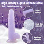 Realistic Dildos Adult Sex Toys - Female Sex Toys With Strong Suction Cup - Soft Dildo Clitoral Stimulator For Vaginal G-Spot And Anal Stimulation Adult Toys For Women & Men(Purple)