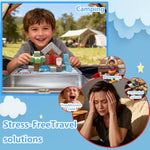 Travel Magnetic Blocks Set – 40Pcs Christmas Stem Building Toys For Kids Ages 3-5, 5-7, 4-8, 8-12, Non-Toxic & Fully Encased Magnets