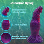 Realistic Monster Dildo, 8.07" Thick Huge Liquid Silicone Dildo With Strong Suction Cup, Big Fantasy Knot Dildo Large Soft G-Spot Hands-Free Prostate Anal Sex Toys For Women Men