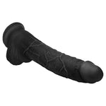 Hung Harry Black 11.75 Inch Life Like Dildo With Balls For Women, Men, & Couples | Powerful Suction Cup Base & Harness Compatible