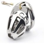 Male Chastity Device Hypoallergenic Stainless Steel Cock Cage Penis Ring Virginity Lock Chastity Belt Adult Game Sex Toys For Men (48Mm)