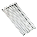 7.87 Inches Ultra-Long Transparent Glass Urethral Sounds Penis Plug Set Male Slender Urethral Plug