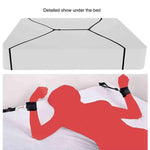 Sex Bondaged Restraints Kit Bdsm Toys Sexy Hand Cuffs For Wrists Adult Bedroom Bondaged Tie Downs Kit Adult Tools For Couples Under Mattress King Bed Straps For Adult Play Queen Bed Sweatshirt